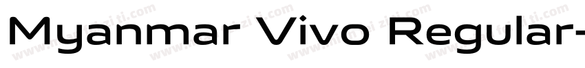 Myanmar Vivo Regular字体转换
